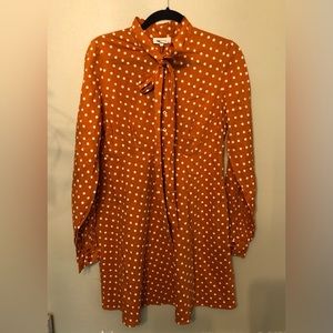 New By Timo Ombre Tie Neck Dress